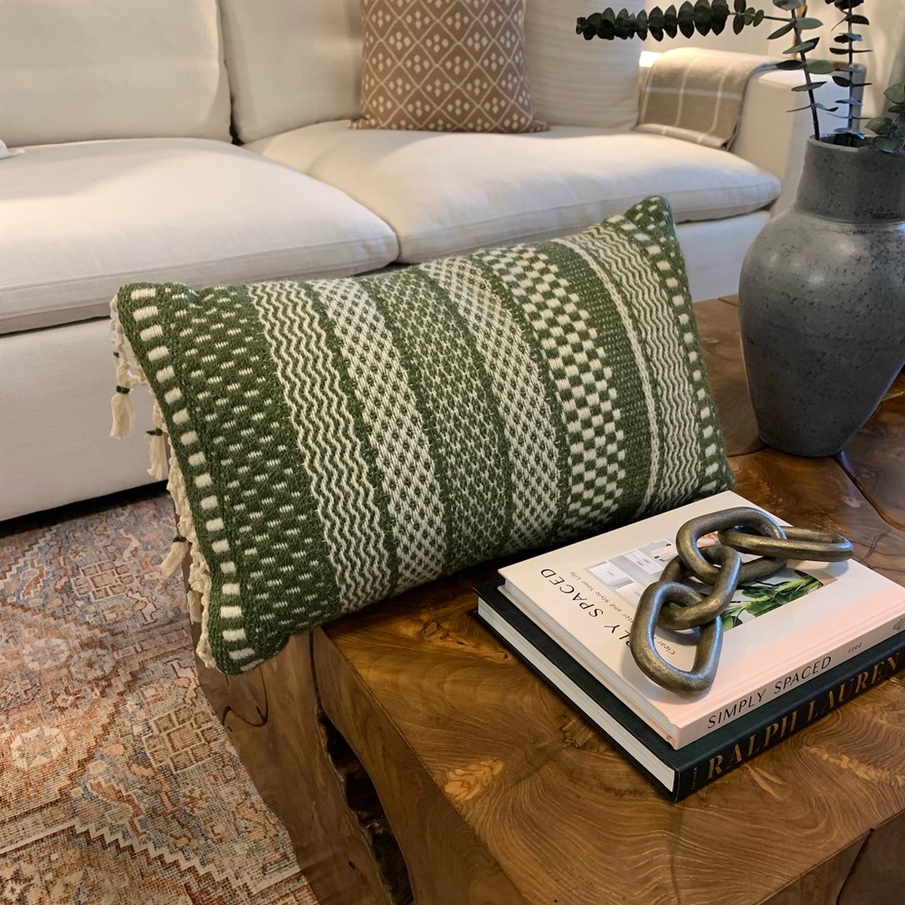 Magnolia Home green pillow